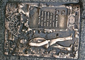 Bronzetafel in der Dawsonstreet